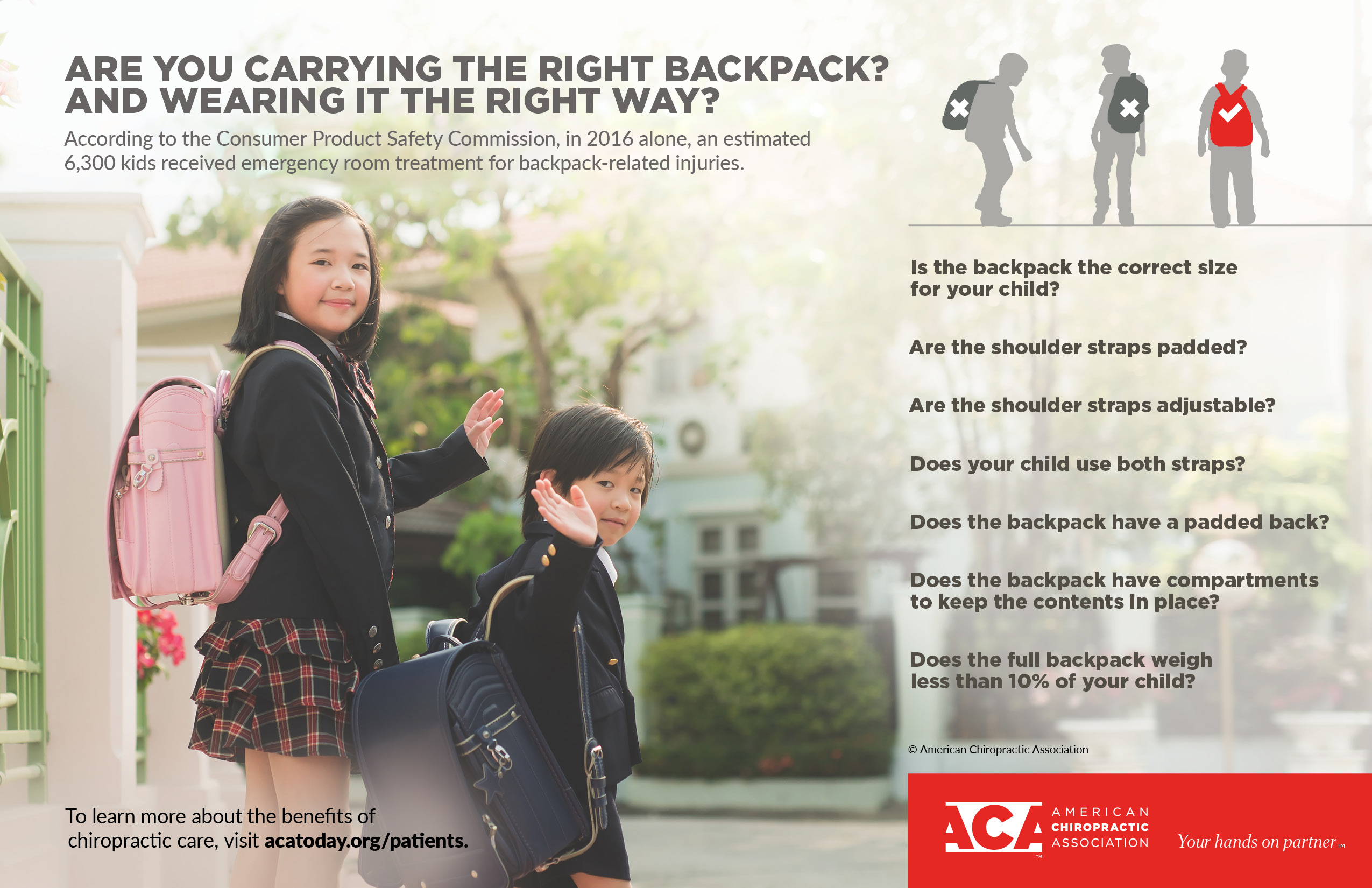 aca backpack info